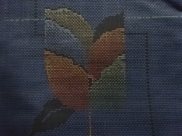 JAPANESE KIMONO / ANTIQUE KIMONO / SILK / DORO OSHIMA TSUMUGI (7 maruki) / WOVEN FLOWER